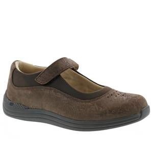 NEW DREW women rose shoes in brown foil leather